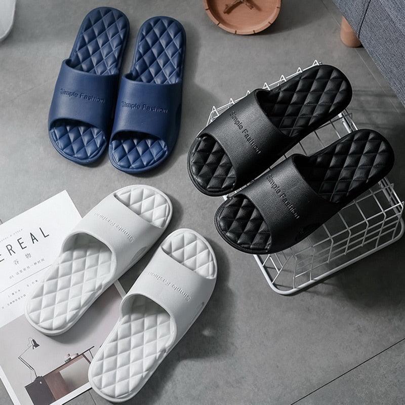Women's Cloud Shower Slides: Anti-Slip Geometric Beach Sandals