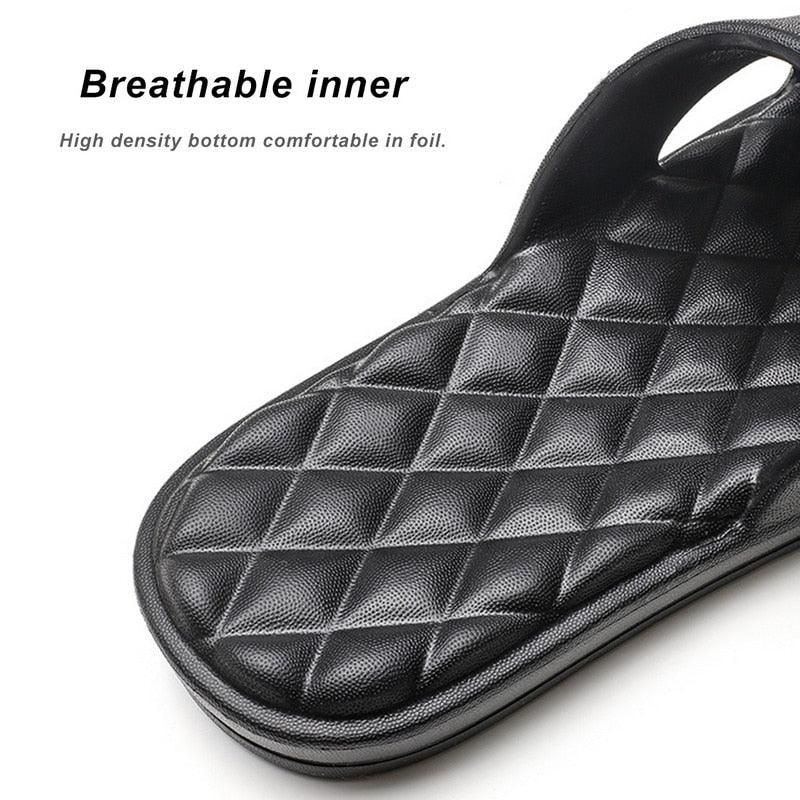 Women's Cloud Shower Slides: Anti-Slip Geometric Beach Sandals