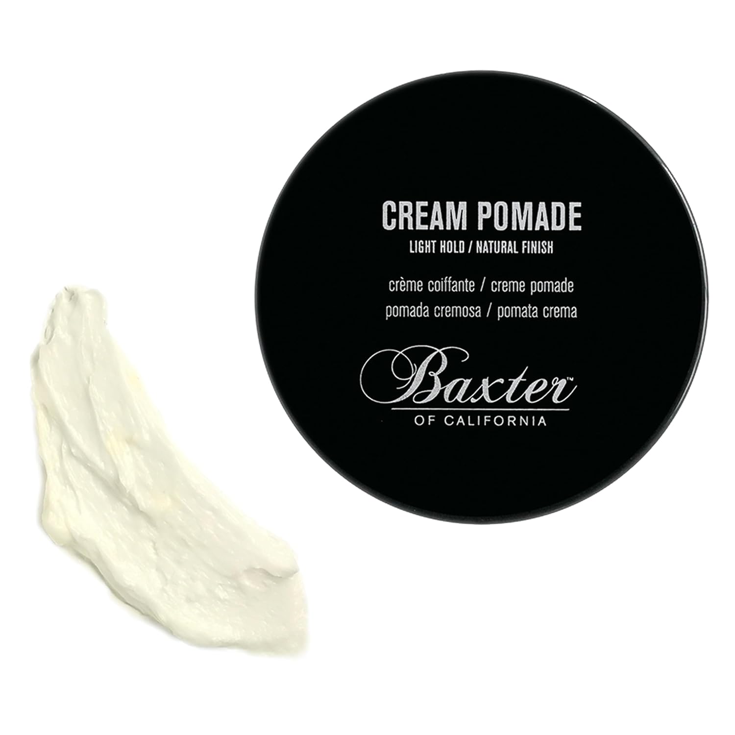 Cream Pomade for Men with Natural Finish and Light Hold
