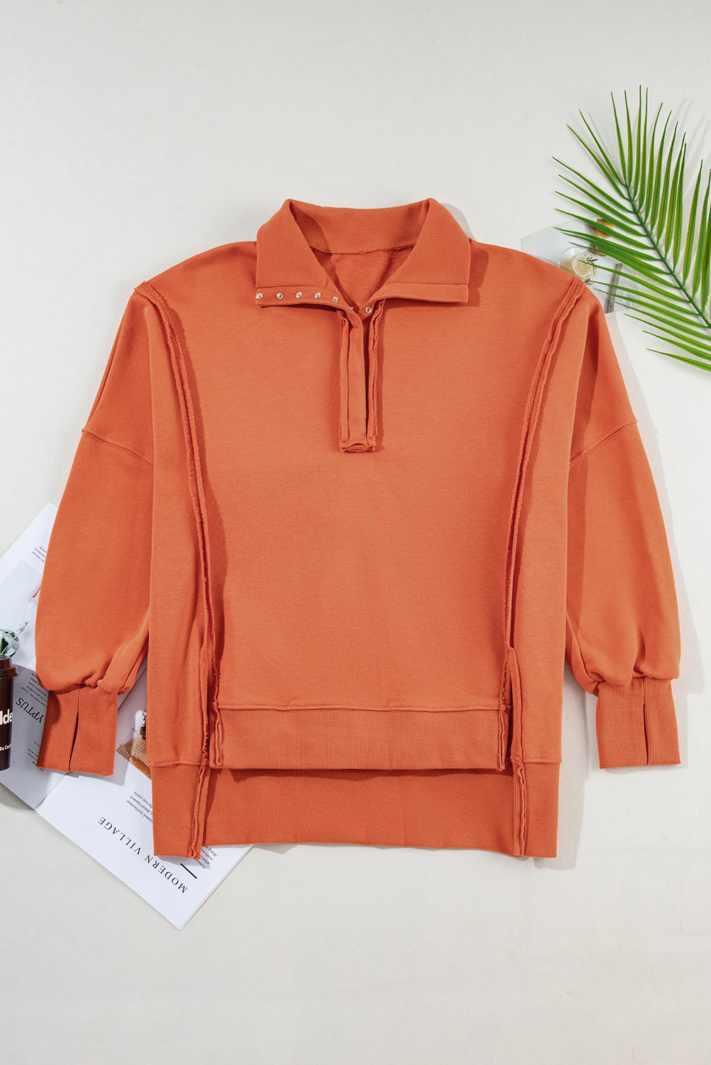 Luminy Baggy Sweatshirt with Slits