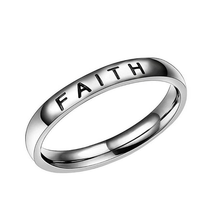 Mens And Womens Stylish Minimalist Inspirational Ring