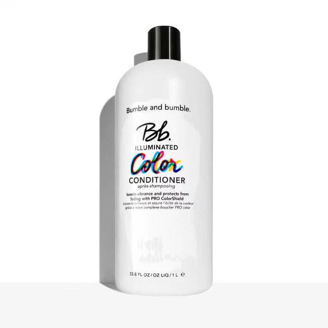 Bumble and bumble Illuminated Color Conditioner bottle in white and black packaging