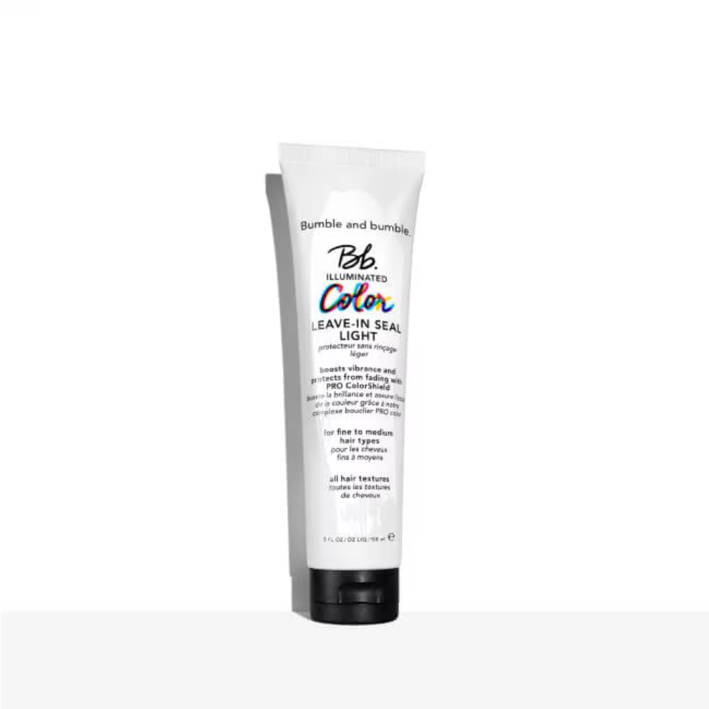 Bumble and bumble Illuminated Color Leave-In Seal bottle with black and white label