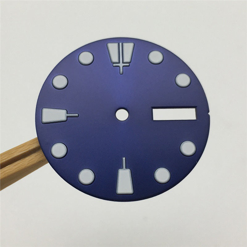 Modified Watch Dial With Luminous Numerals
