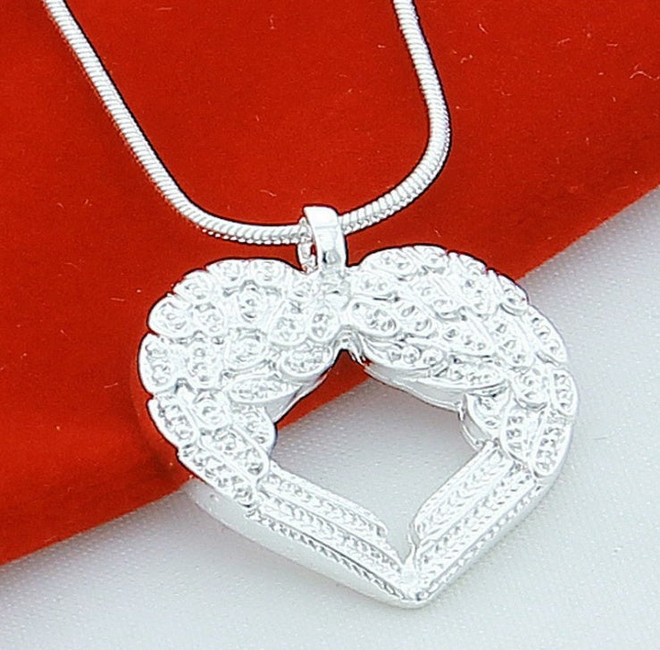 Silver Plated Empty Butterfly O-shaped Necklace Korean Necklace