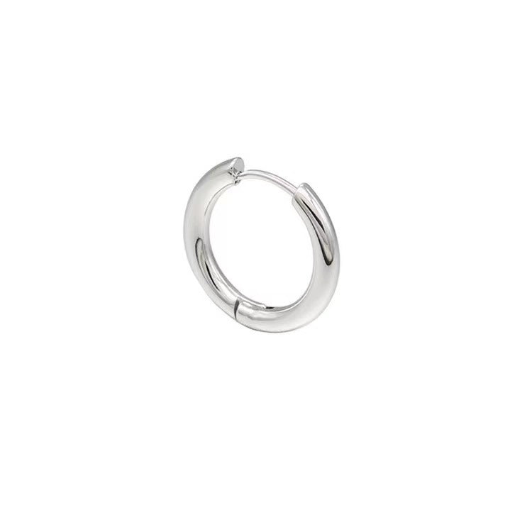 Elegant Round Stainless Steel Ear Clips For Women