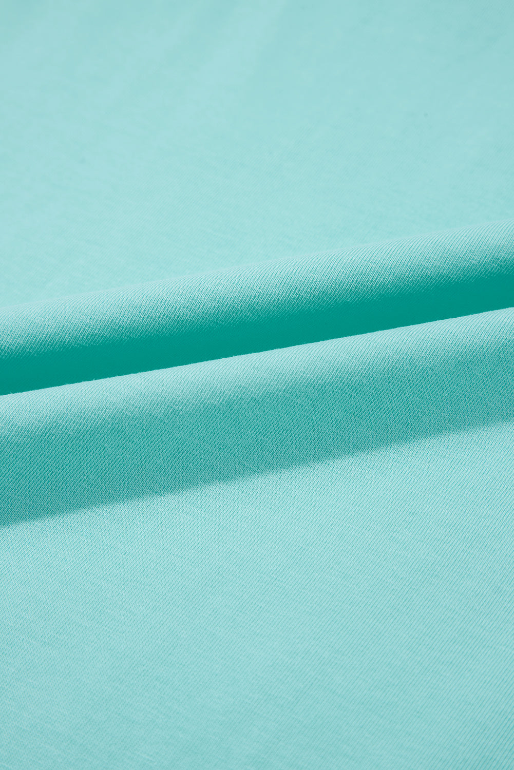 Frilled Trim Crew-Neck Loose Fit Mini Dress