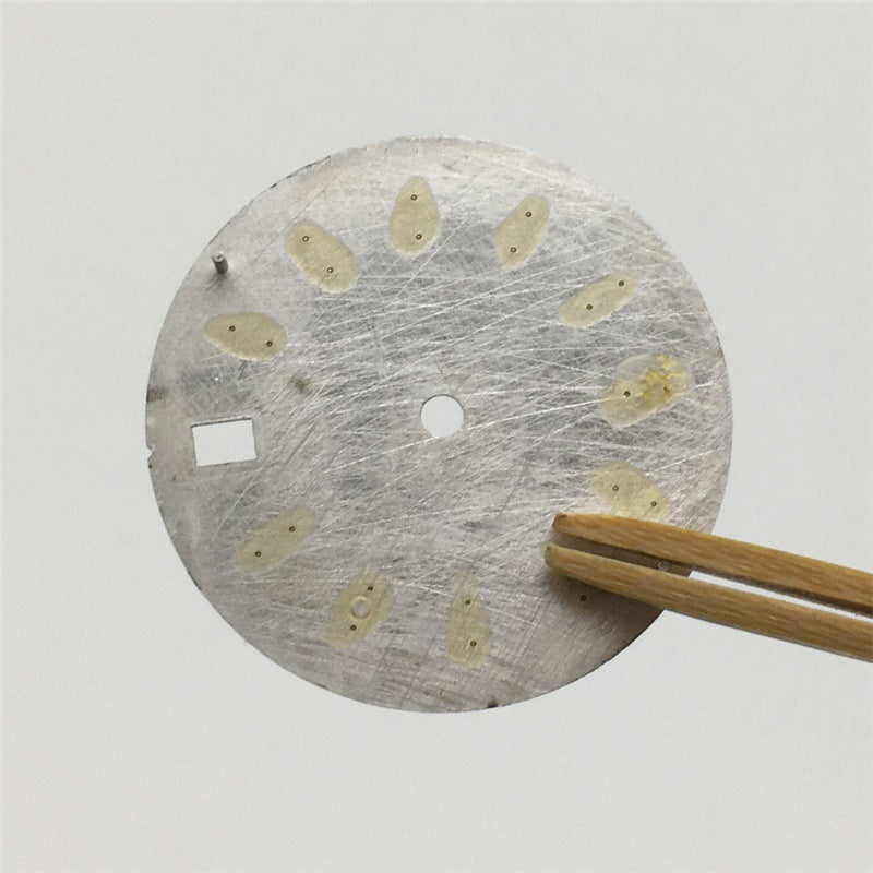 Modified Watch Dial With Luminous Numerals