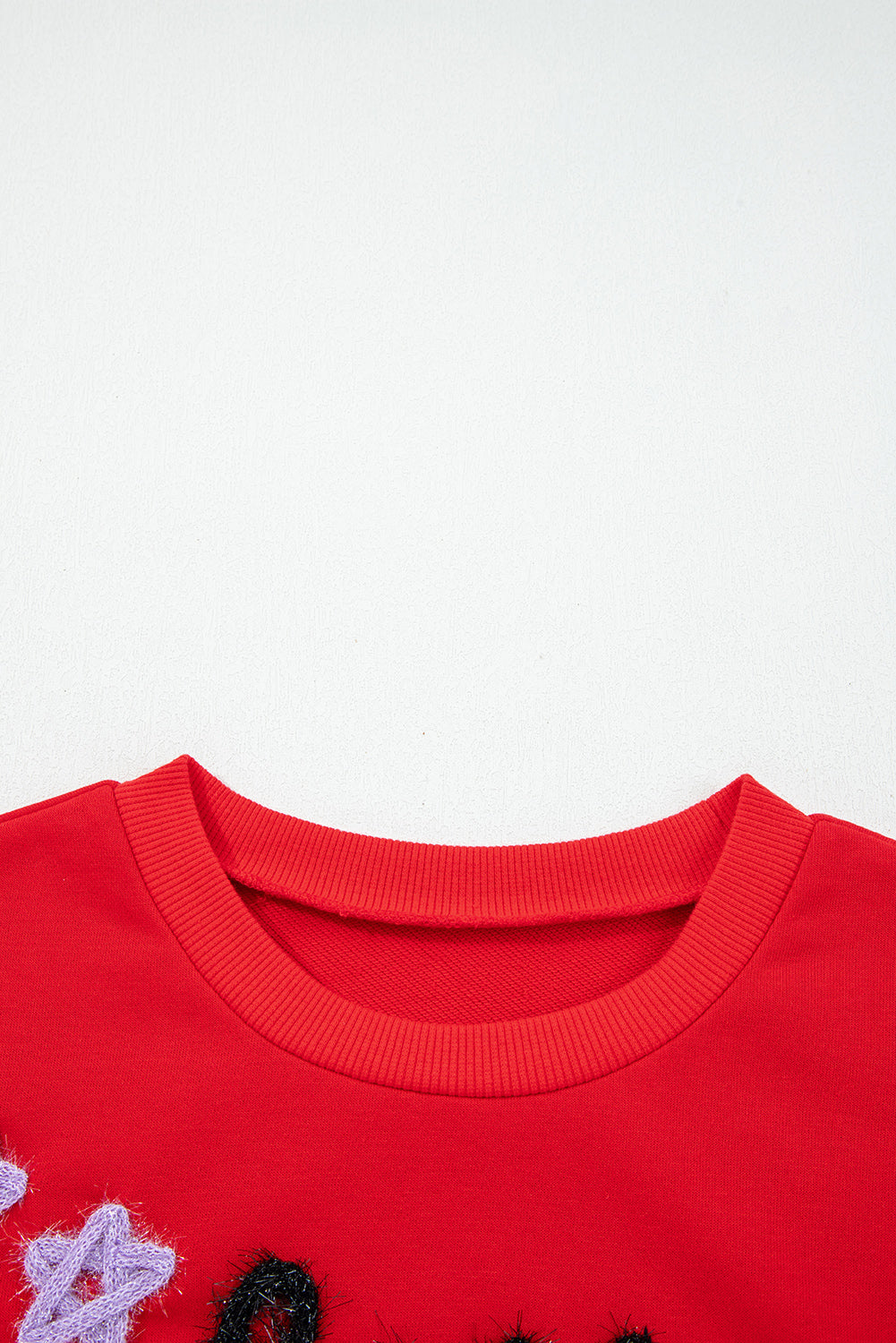 Fiery Red Glitter Graphic Sweatshirt - Georgia Dawgs