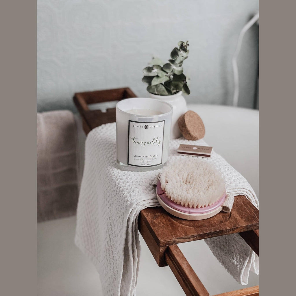 Tranquility Scented Candle with Hidden 925 Sterling Silver Jewelry