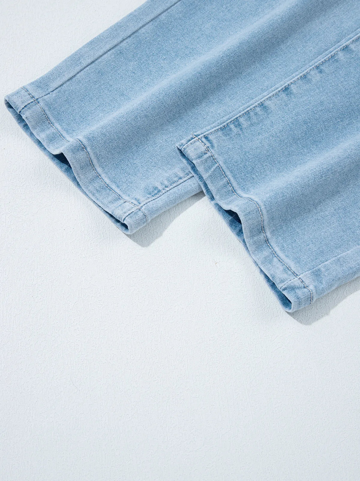 High Rise Barrel Relaxed Patch Pocket Jeans