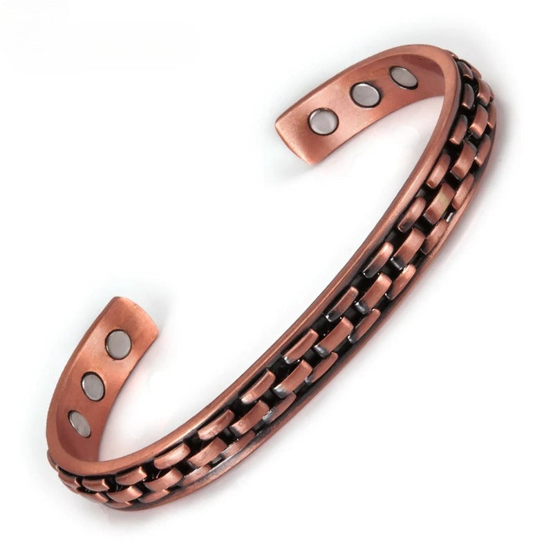 Adjustable Solid Copper Vintage Red Copper Bracelet