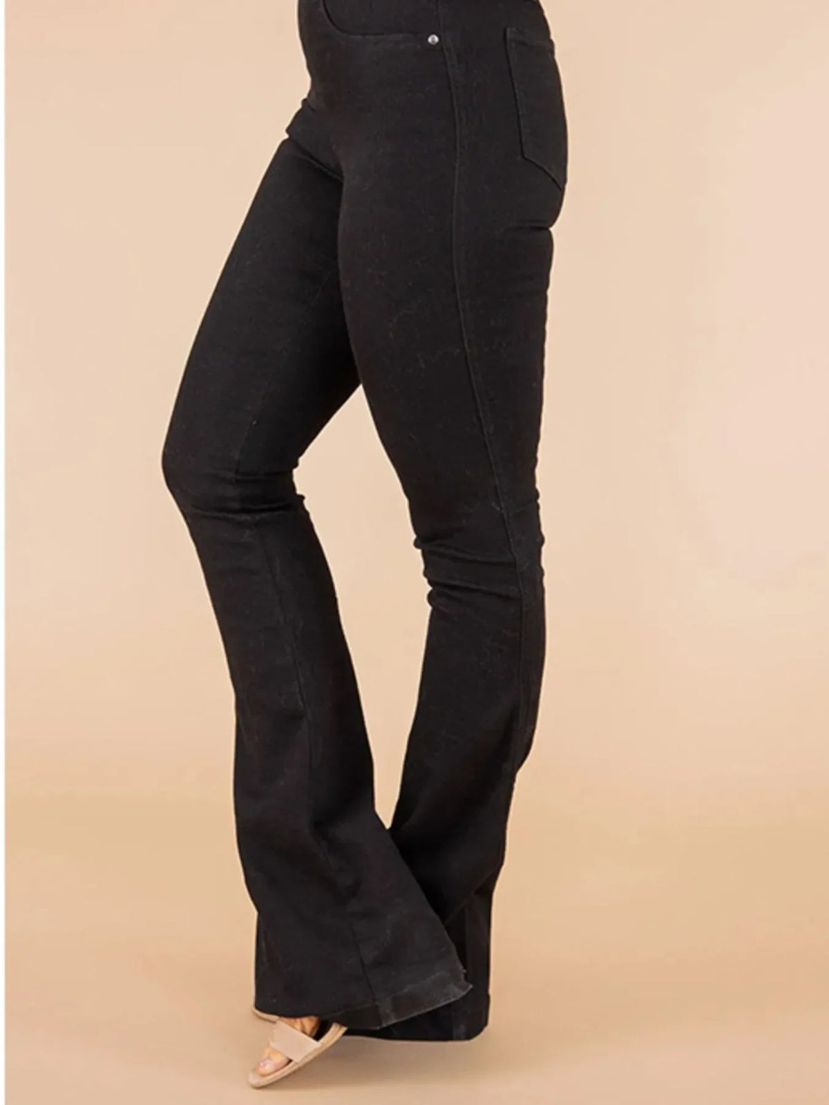Full Size High-Waisted Flare Jeans Plus Size