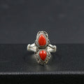 Nepal Handmade Jewelry Open Organic Xizang Style Personalized Creative Retro Ethnic Style Ring For Women