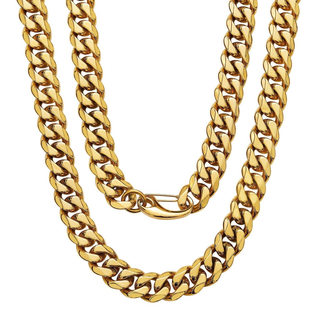 Stainless Steel Cuban-Link Mens Necklace