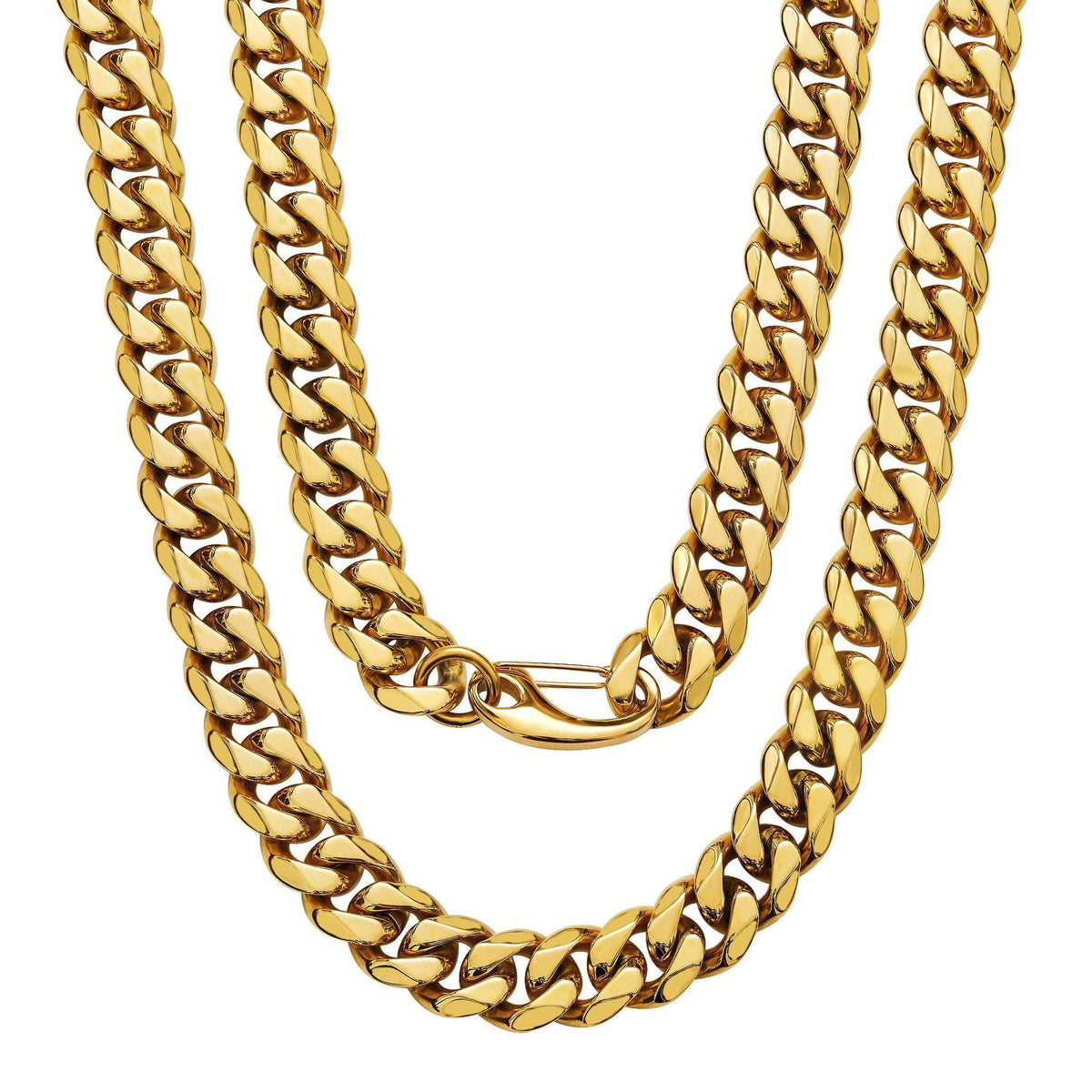 Stainless Steel Cuban-Link Mens Necklace