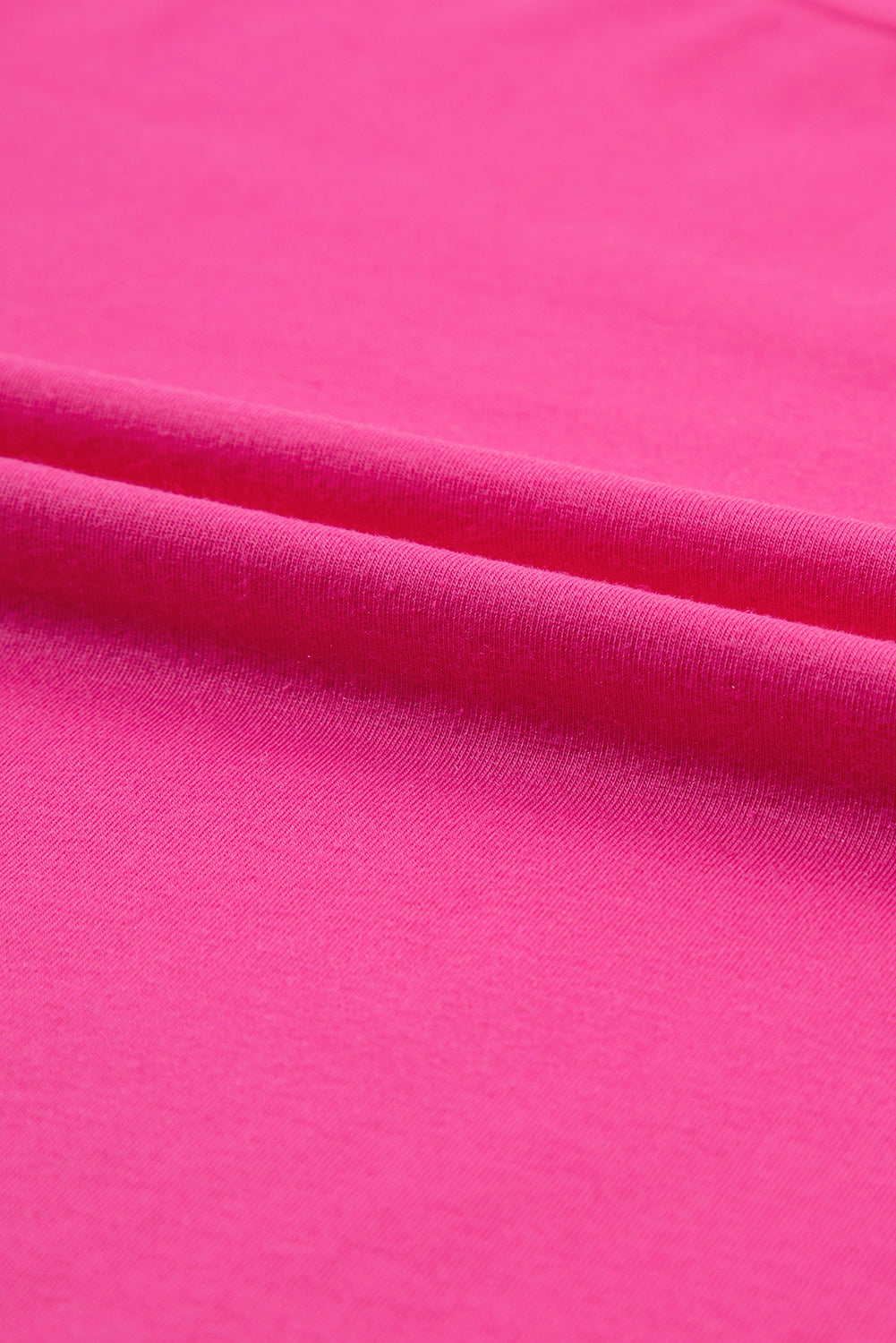 Solid Short Sleeve Crew Neck Tee