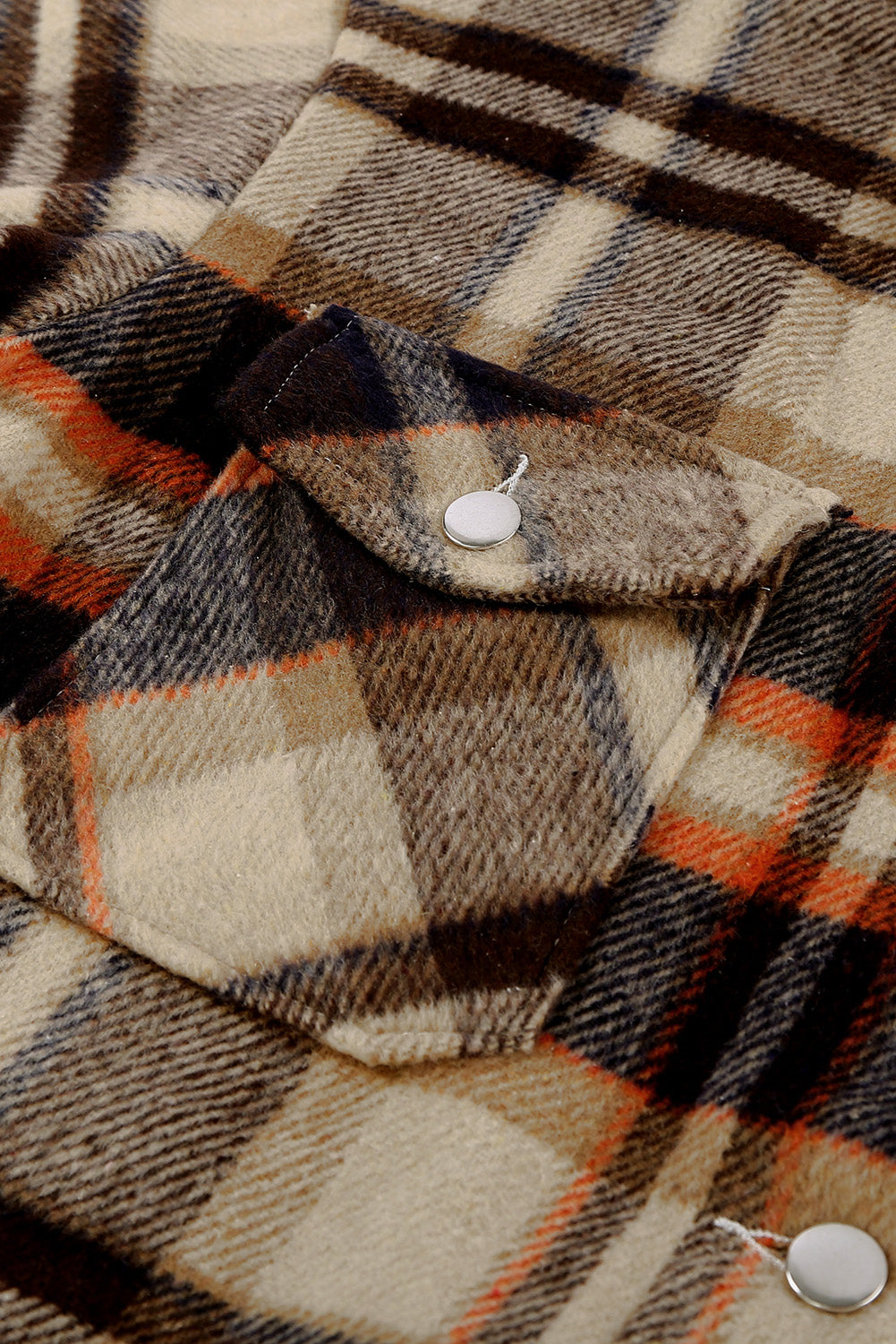 Brown Plaid Flannel Shacket | Button-Up Long Sleeve