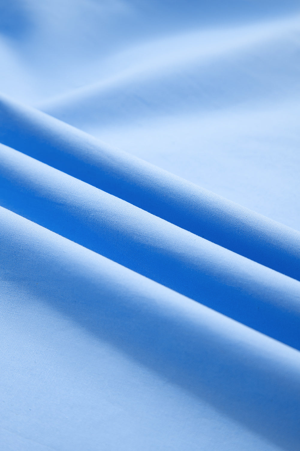 Contrast Stripe V-Neck Collision Short Puff Blouse