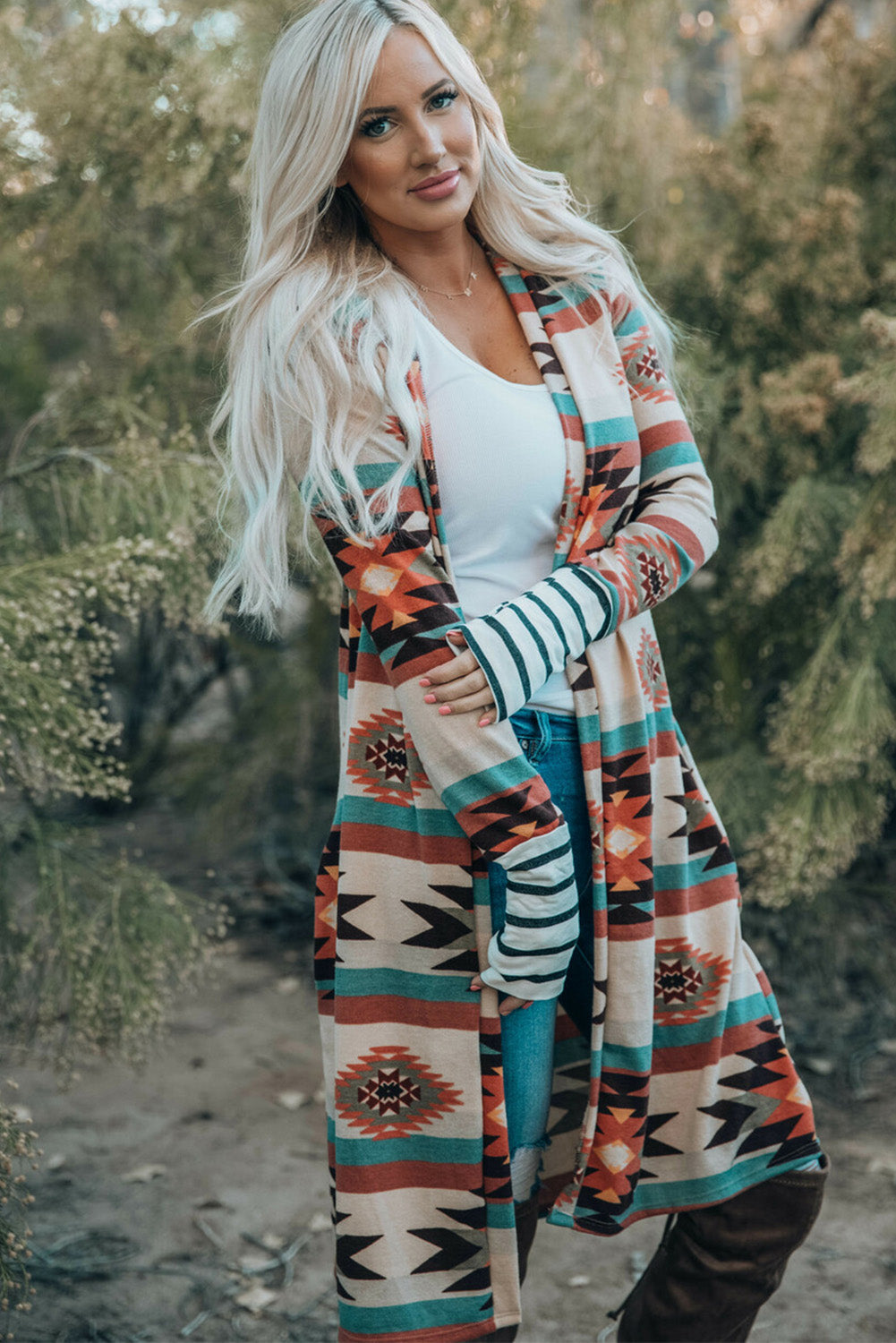 Paris Open Front Long Cardigan