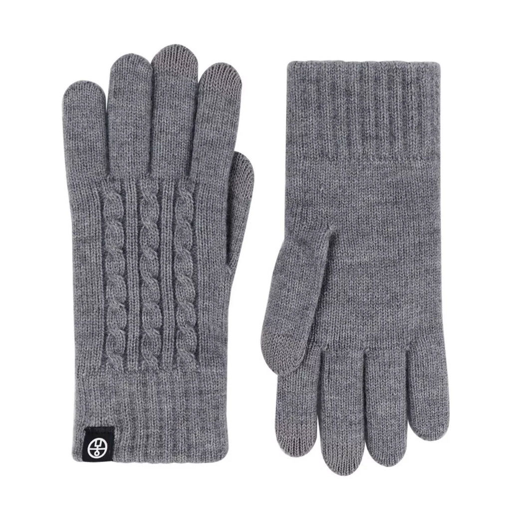 Cable Knit Touchscreen Gloves