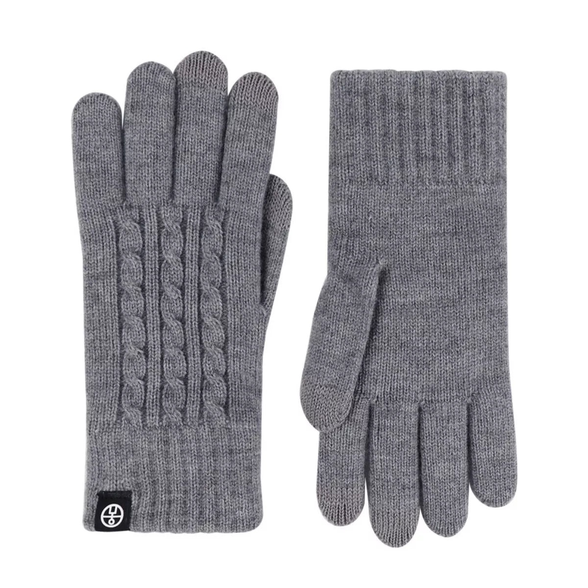 Cable Knit Touchscreen Gloves