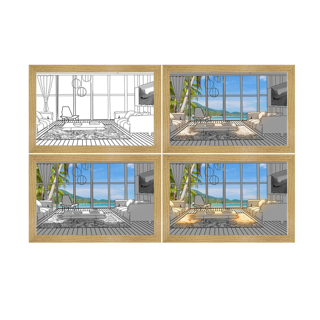 LED Decorative Light Painting: Modern Sunshine Art Night Light