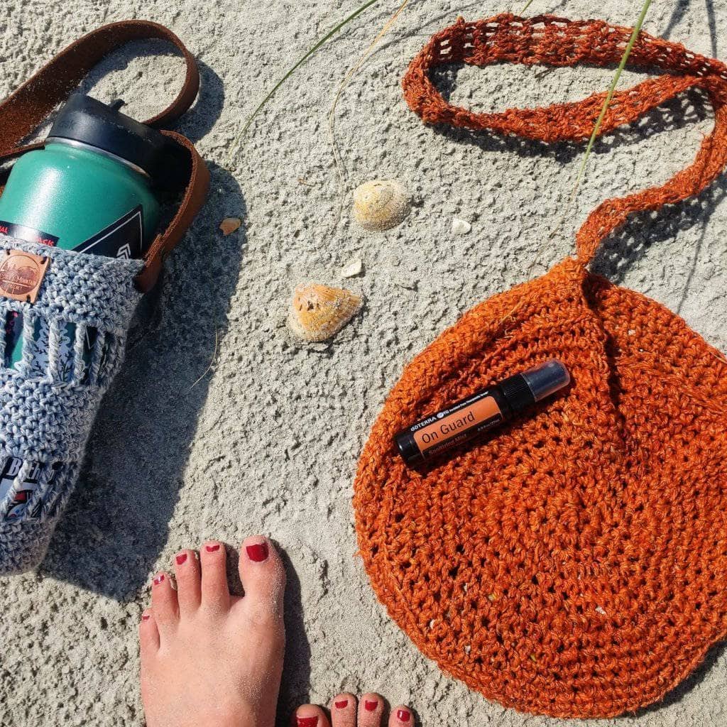 Beach Day Bag Crochet Kit: Eco-Friendly Hemp DIY Handbag Project