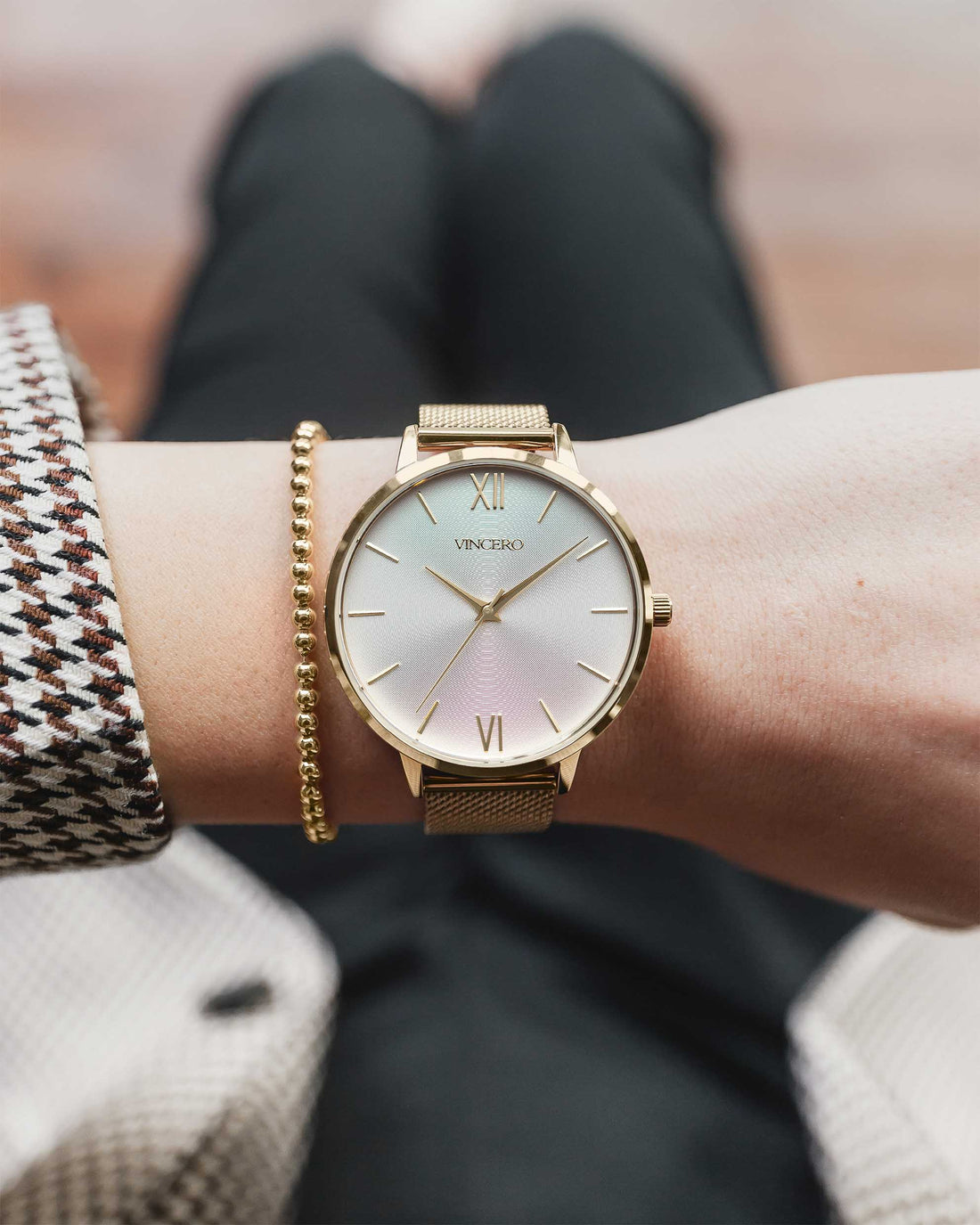 The Beaded Bracelet in 14K Gold Plated Sterling Silver