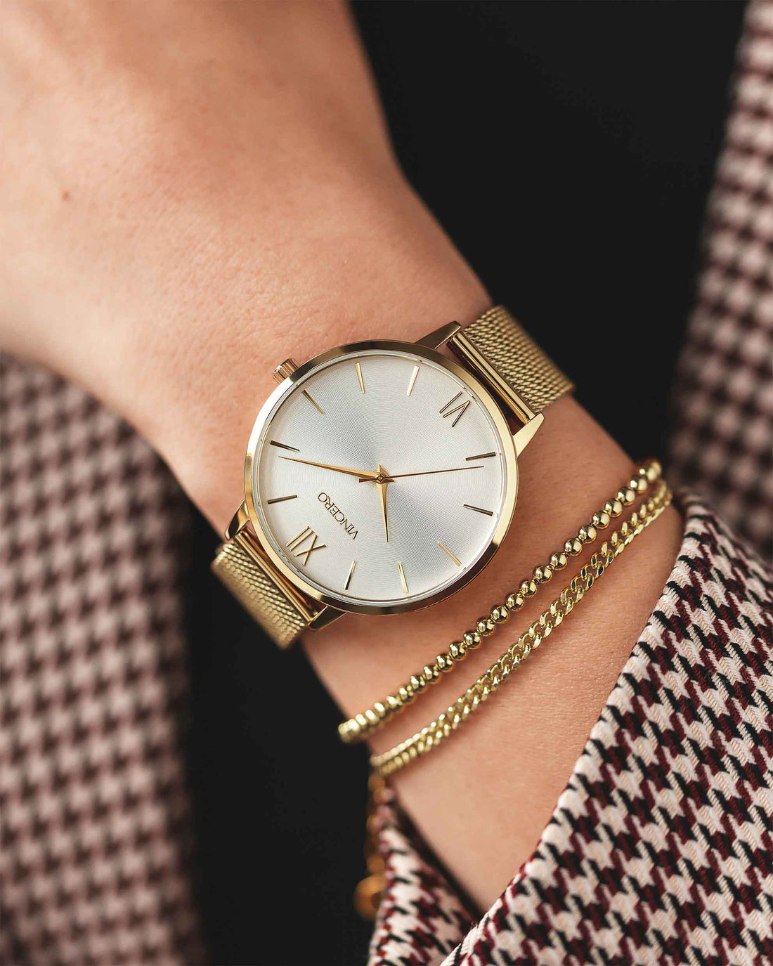 The Beaded Bracelet in 14K Gold Plated Sterling Silver