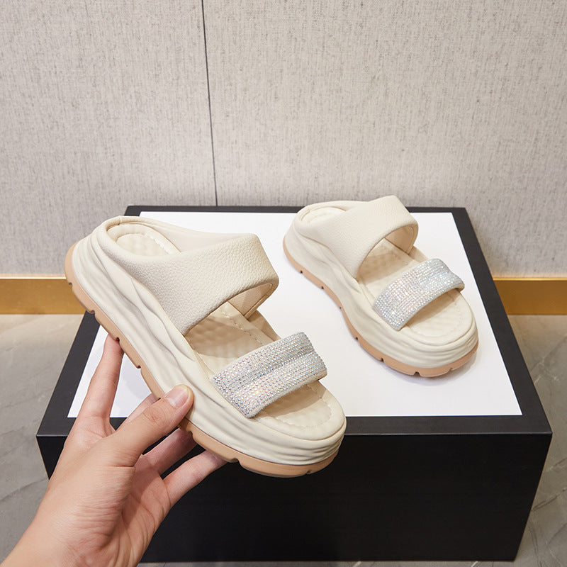 Women's Thick Sole High Platform Slide Sandals