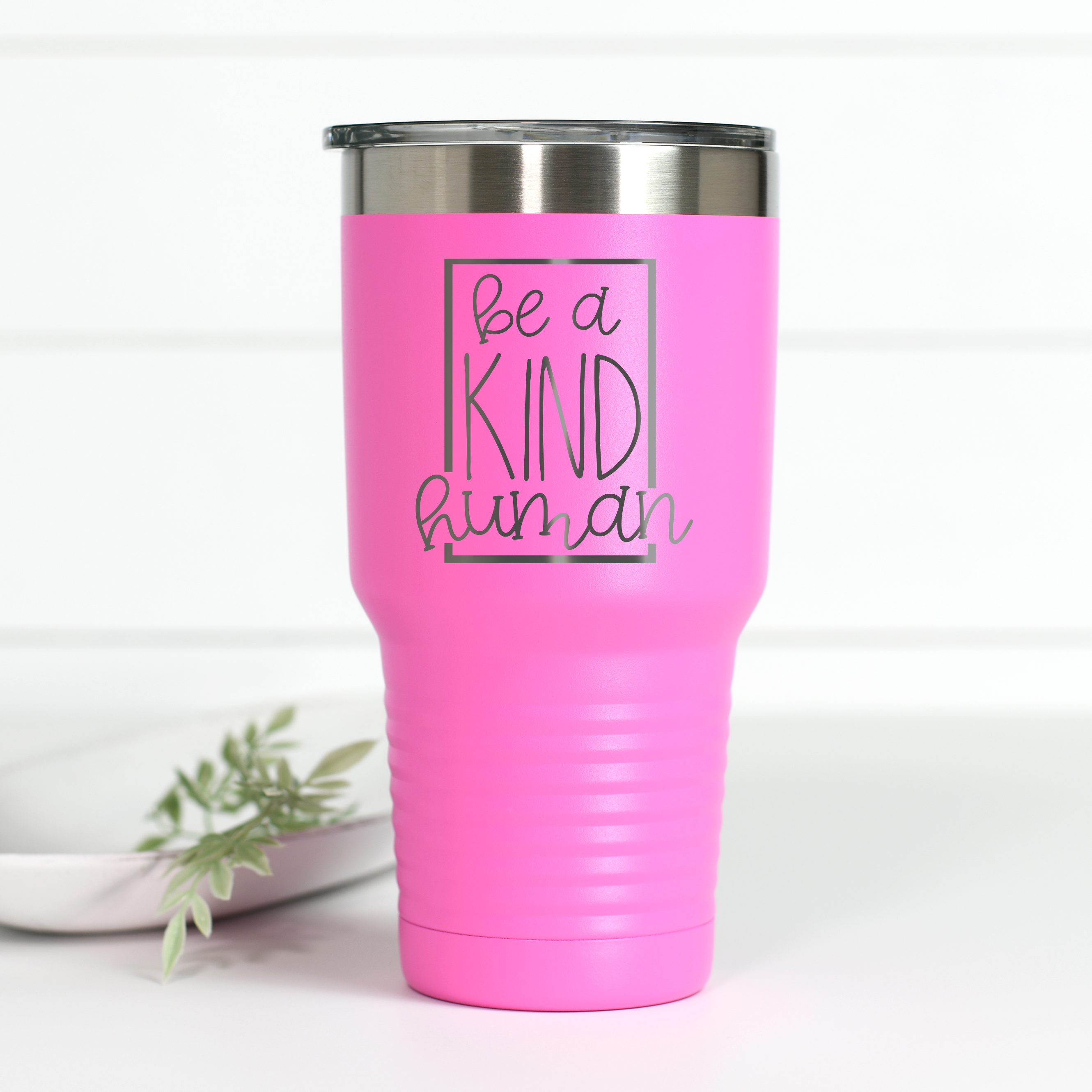 Be A Kind Human 30 oz Engraved Tumbler