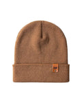 HAAKWEAR Traditional Camel Brown Beanie | Classic Cuffed Knit Hat | Made in USA