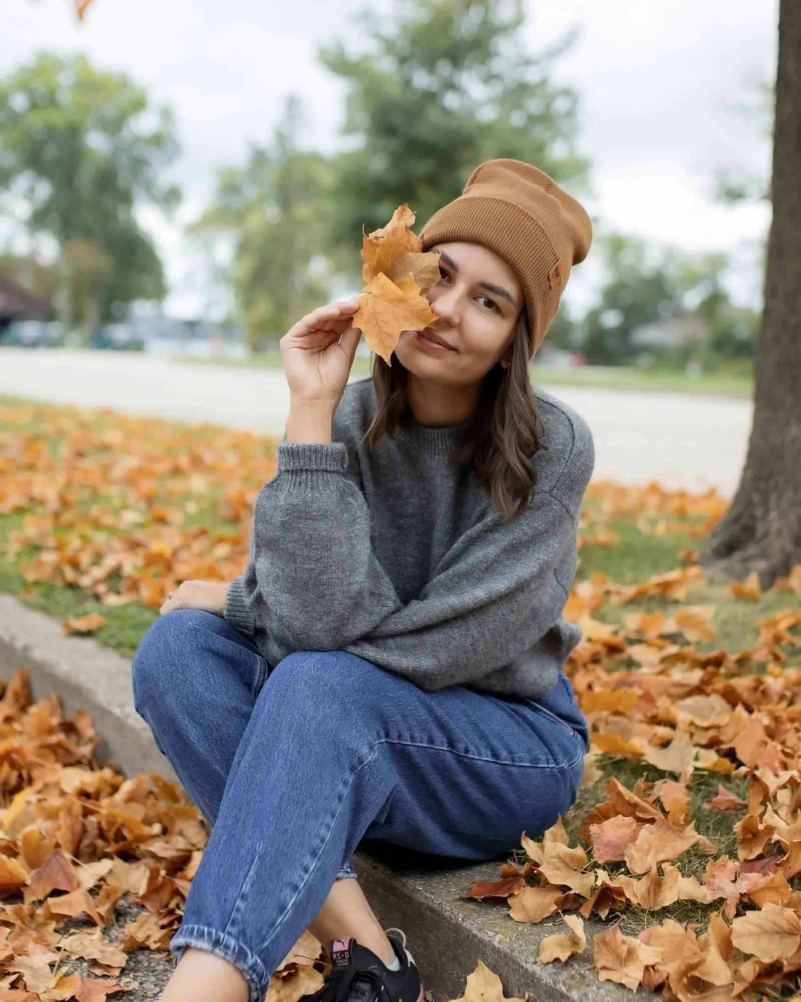 HAAKWEAR Traditional Camel Brown Beanie | Classic Cuffed Knit Hat | Made in USA