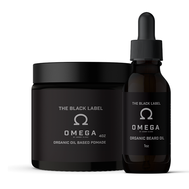 Black Label Organic Pomade and Beard Oil Grooming Bundle - Image 2