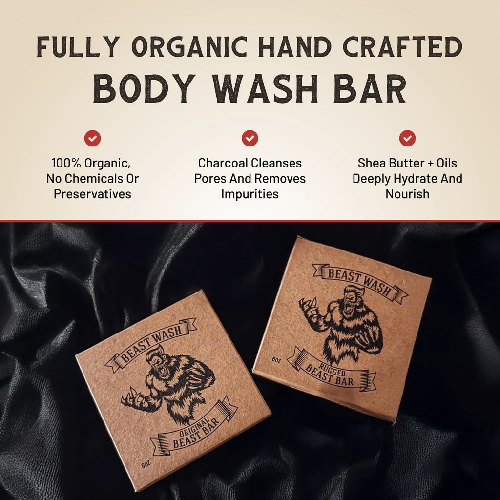 Beast Bar Natural Organic Body Wash Soap 6oz Bar - Image 8