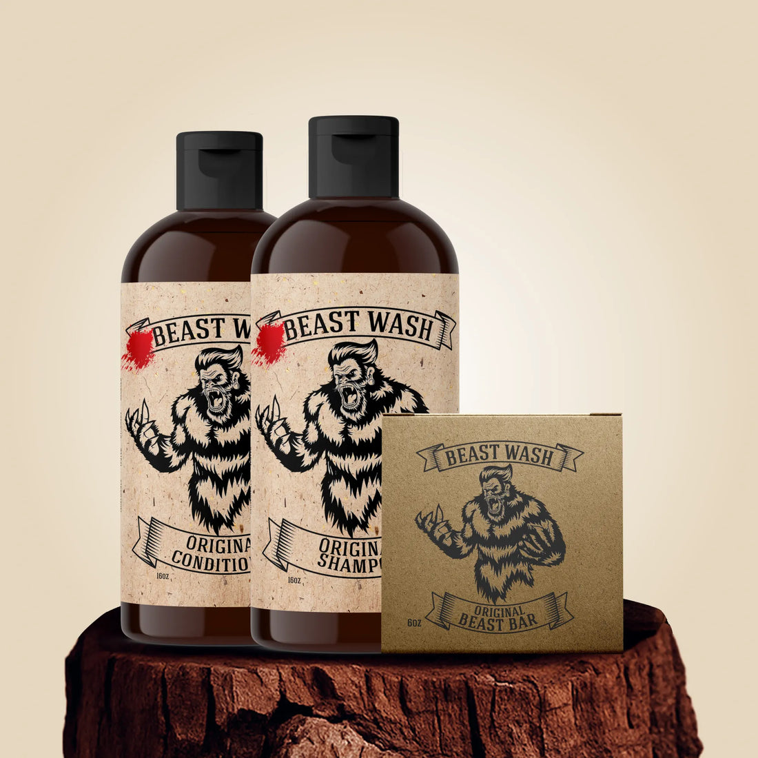 Beast Wash Organic Shampoo Body Wash and Conditioner Shower Set - Image 11
