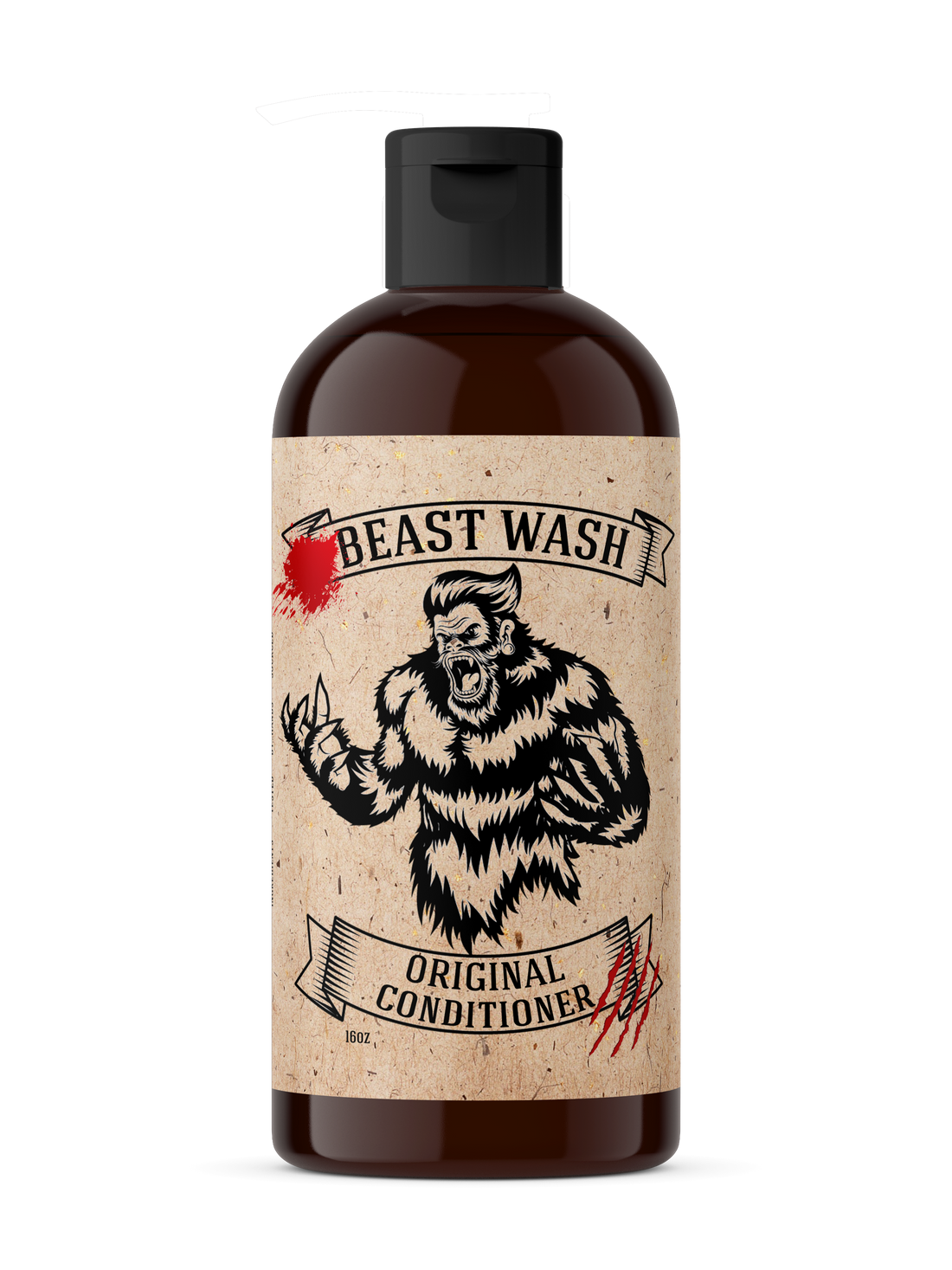 Johnny Slicks Beast Wash 16 oz conditioner bottle with pump dispenser