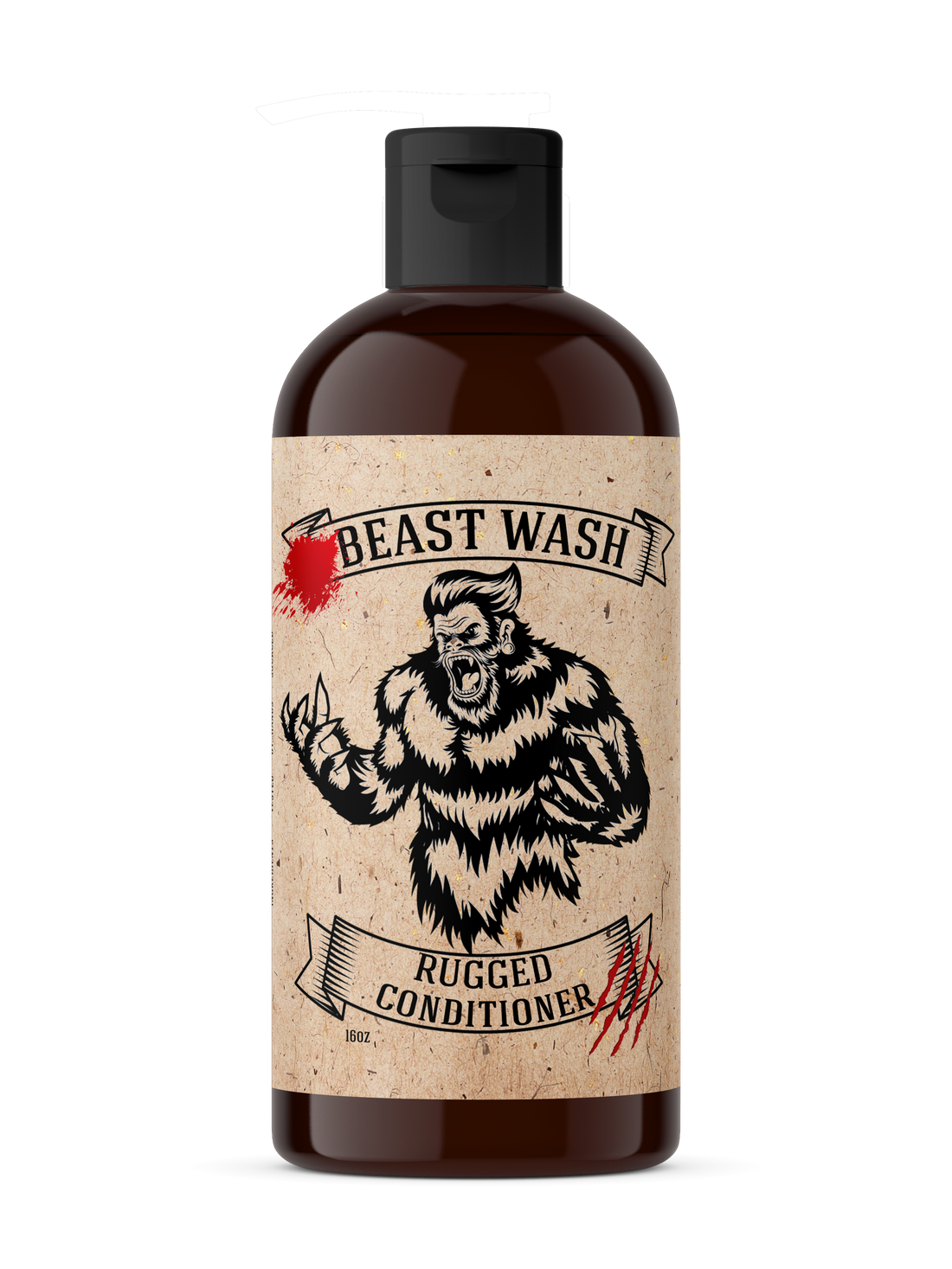 Beast Wash Natural Hair Conditioner for Men 16 oz Bottle - Image 2