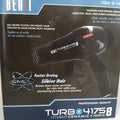 Beaut 7 Turbo 4175 Ceramic Ionic Hair Dryer in black with blue and white accents.