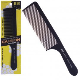 Professional Anti-Static Carbon Pin Tail Comb - Matte Black