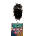 Modern nylon and bristle detangling brush available in black and rose-gold finishes