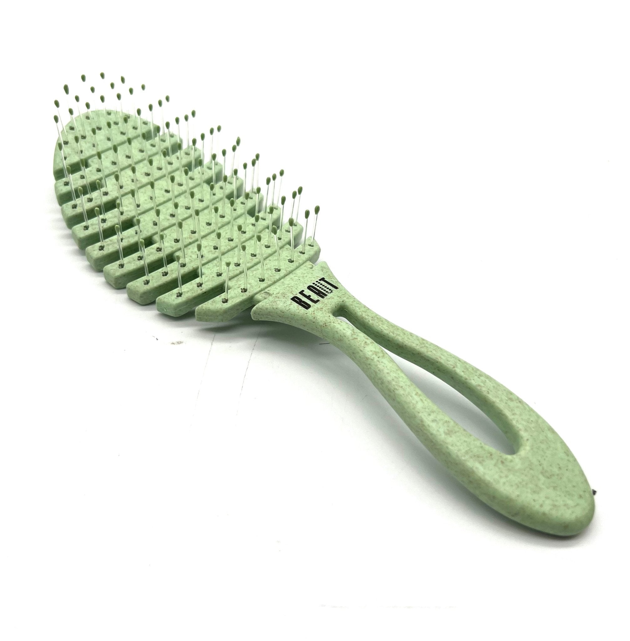 Eco-Friendly Wheat Straw Detangling Fishbone Brush for All Hair