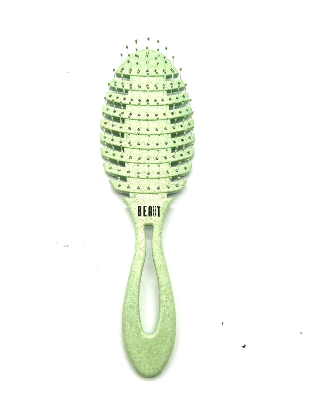 Eco-friendly wheat straw fishbone detangling brush for hair styling