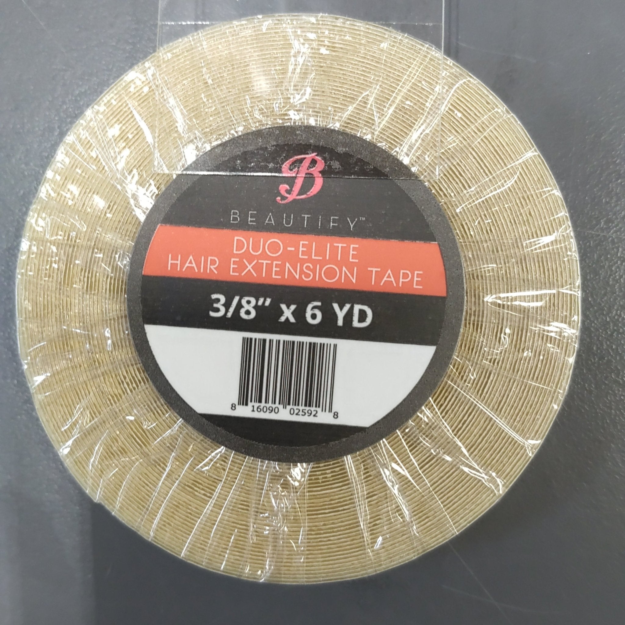 Roll of Beautify Duo-Elite 3/8 inch hair extension tape for seamless application