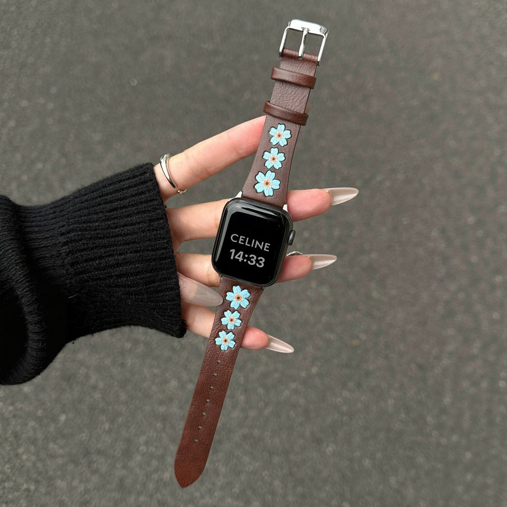 All-match Fashion Embroidered Cherry Blossom Watch Strap
