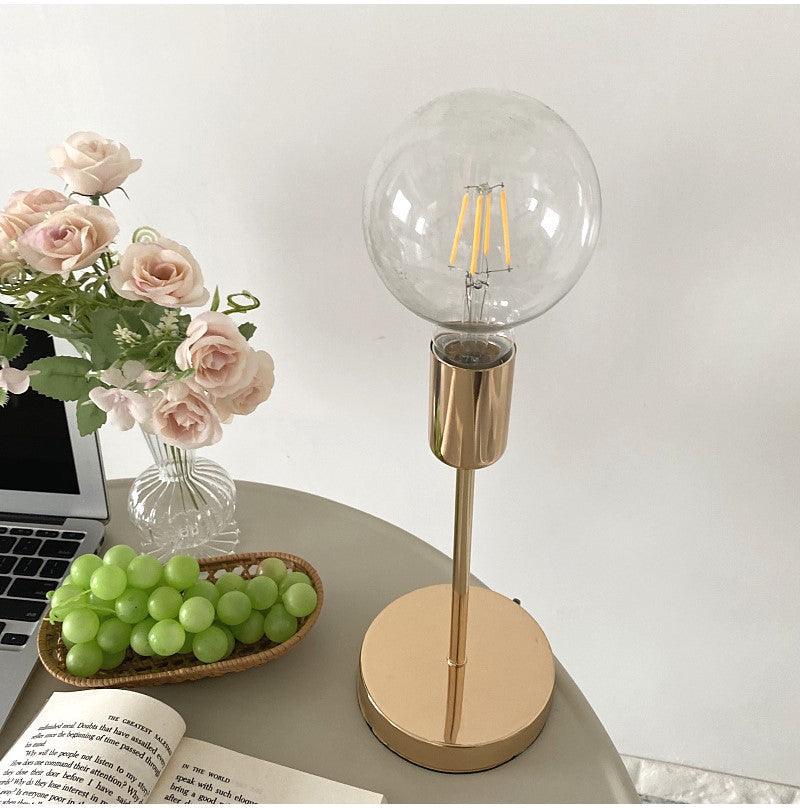 Golden Modern Minimalist E27 Bedside LED Table Lamp