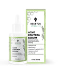 Bee & You Acne Control Serum bottle with Salicylic Acid and Bee Venom for clear skin