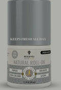 Bee & You 1.7 oz roll-on deodorant for men in a compact, portable bottle