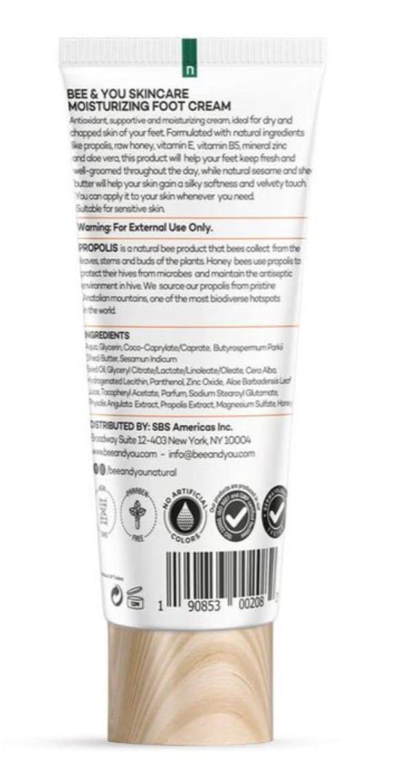 Natural Propolis Foot Cream for Cracked Heels & Dry Skin Care